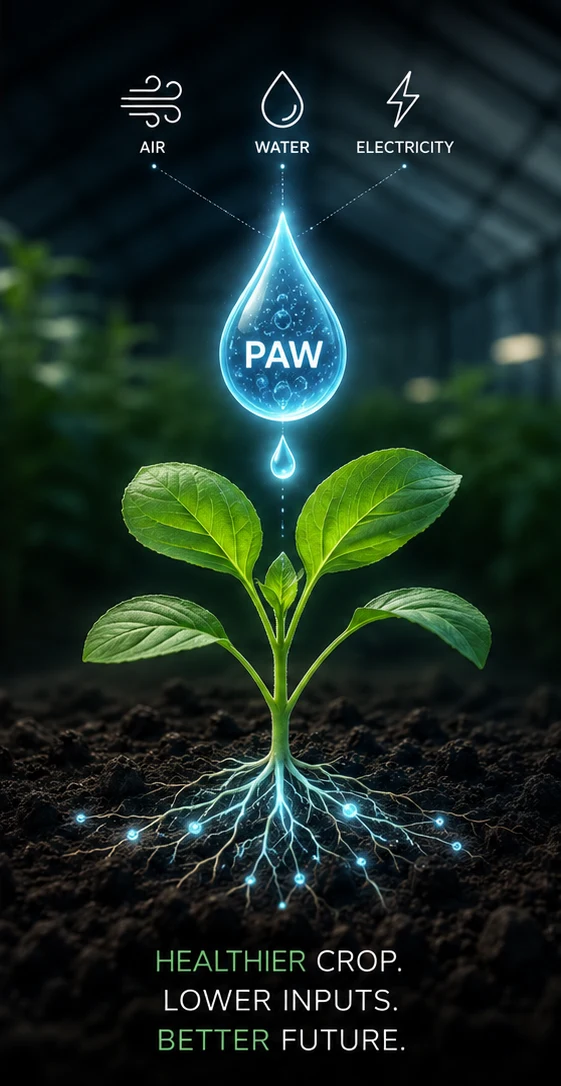 Plasma-Activated Water supporting healthier crops with lower inputs
